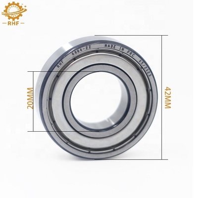 P5 GCr15 acero cromado 6004 rodamiento de bolas de ranura profunda 20*42*12 mm con sellos 2RS ZZ RS