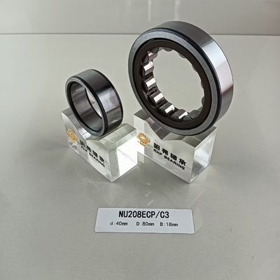 NU/NJ/NF208ECP Rodamiento de rodillos cilíndricos de 40*80*18 mm para la industria farmacéutica