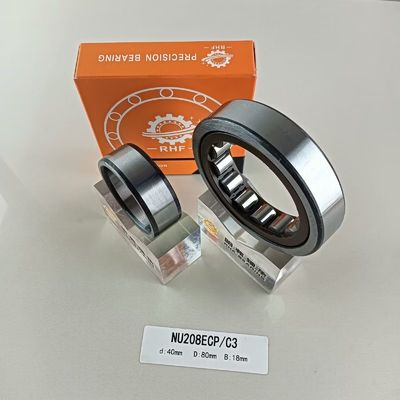 NU/NJ/NF208ECP Rodamiento de rodillos cilíndricos de 40*80*18 mm para la industria farmacéutica