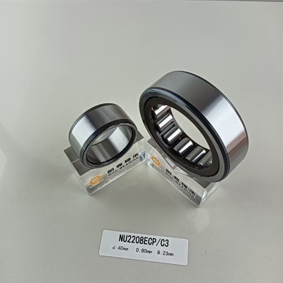 Acero cromado Gcr15 NU/NJ/NF2208ECP rodamiento cilíndrico de rodillos 40*80*23 mm para uso industrial