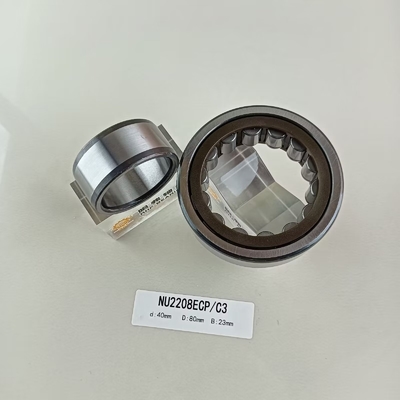 Acero cromado Gcr15 NU/NJ/NF2208ECP rodamiento cilíndrico de rodillos 40*80*23 mm para uso industrial