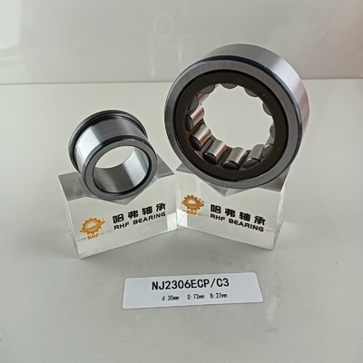Estructura cilíndrica de acero cromado Gcr15 NU/NJ/NF2306ECP rodamiento de rodillos 30*72*37mm