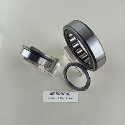 Rodamientos de rodillos cilíndricos de fila única NUP209ECP 45*85*19mm para máquinas agrícolas